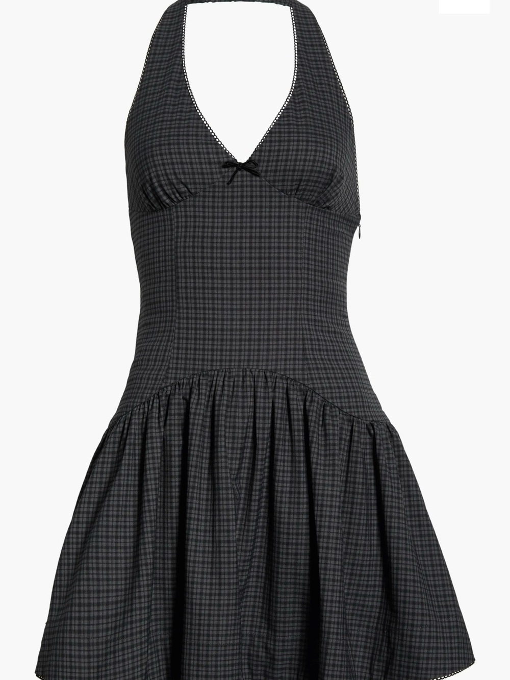 Halter sleeveless mini dress